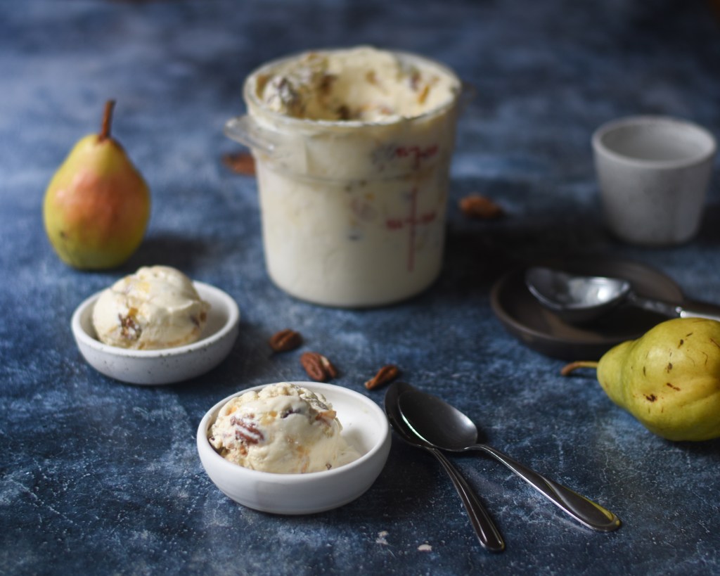 Haagen dazs inspired pear pecan ice cream