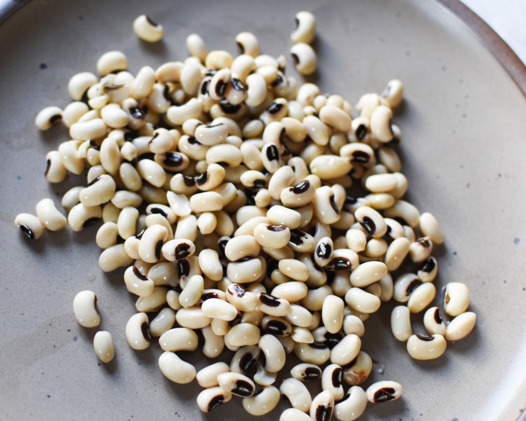 black eyed peas on an East Fork morrel plate